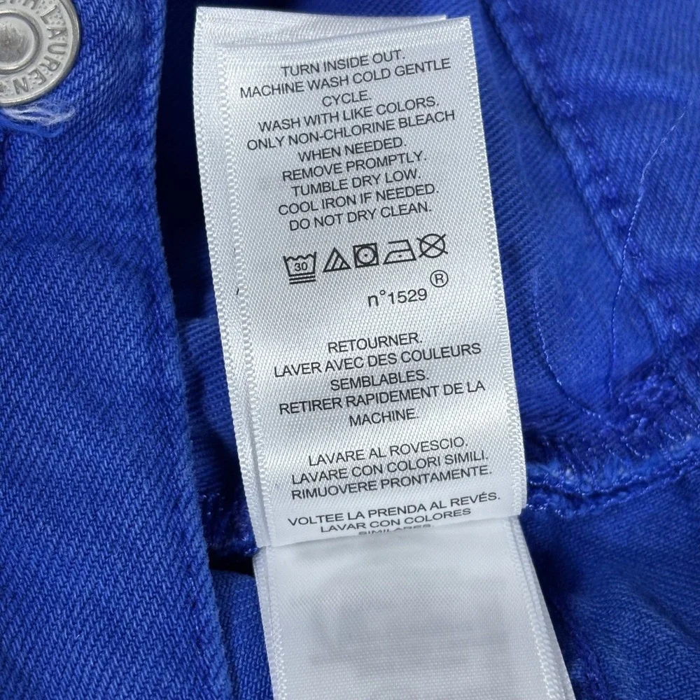Polo Ralph Lauren Varick Slim Straight Hemp Denim Pants Blue 44B x 32 NWT